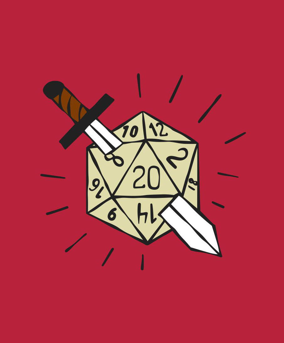'd20' 20 Sided Die T-Shirt