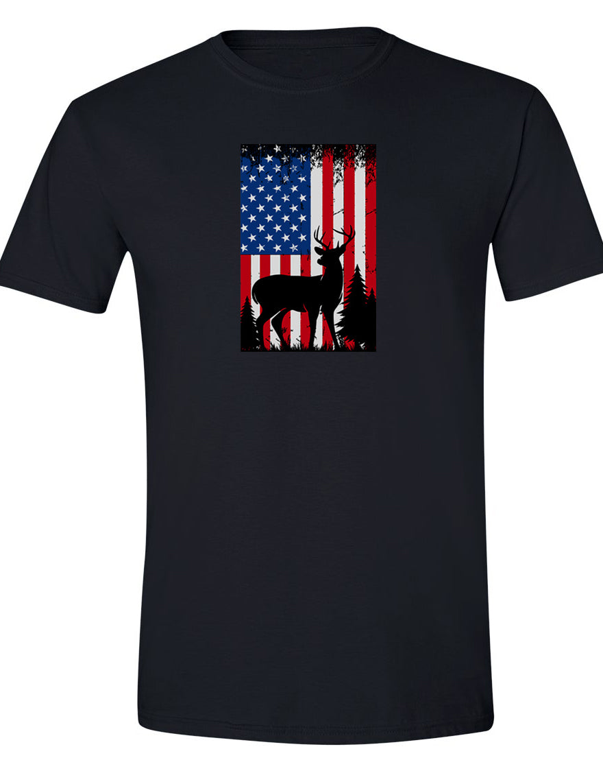 USA Hunter-Patriotic Buck T-Shirt